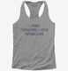 I Think Therefore I Vote Republican grey Womens Racerback Tank