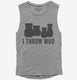 I Throw Mud Funny Pottery grey Womens Muscle Tank