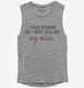 I Tried Running But I Kept Spilling My Wine  Womens Muscle Tank