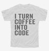 I Turn Coffee Into Code Funny Programming Youth