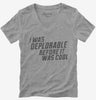 I Was Deplorable Before It Was Cool Womens Vneck