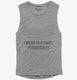 I Wear This Periodically Funny Nerd Scientist grey Womens Muscle Tank