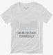 I Wear This Periodically Funny Nerd Scientist white Womens V-Neck Tee