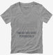 I Wear This Periodically Funny Nerd Scientist grey Womens V-Neck Tee