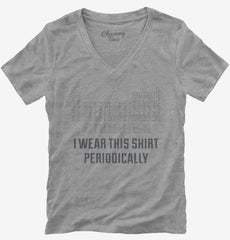 I Wear This Periodically Funny Nerd Scientist Womens V-Neck Shirt