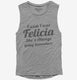 I Wish I Was Felicia Funny  Womens Muscle Tank