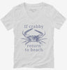 If Crabby Return To Beach Womens Vneck Shirt 666x695.jpg?v=1700370623