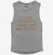 If Loving Pumpkin Spice Is Wrong Funny grey Womens Muscle Tank