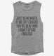 If We Get Caught You're Deaf And I Don't Speak English Sarcastic Funny  Womens Muscle Tank