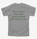 I'm Blunt Because God Rolled Me That Way Weed Stoner  Youth Tee