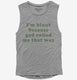 I'm Blunt Because God Rolled Me That Way Weed Stoner  Womens Muscle Tank