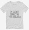 Im Correcting Grammar Womens Vneck Shirt 666x695.jpg?v=1700637068
