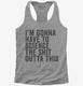 I'm Gonna Have To Science The Shit Outta This grey Womens Racerback Tank