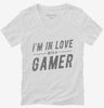 Im In Love With A Gamer Womens Vneck Shirt 666x695.jpg?v=1700546187