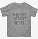 I'm Not Shy I Just Don't Like You  Toddler Tee