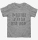 I'm Retired Every Day Is Saturday  Toddler Tee
