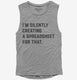 I'm Silently Creating A Spreadsheet For That Funny grey Womens Muscle Tank