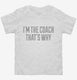 I'm The Coach That's Why white Toddler Tee