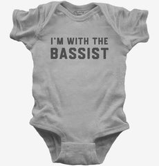 I'm With The Bassist Baby Bodysuit
