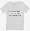 In Rescuing Animals I Lost My Mind But Found My Soul Womens Vneck Shirt 666x695.jpg?v=1700635871