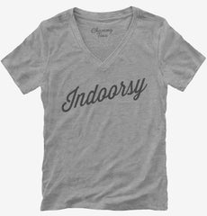 Indoorsy Womens V-Neck Shirt
