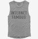 Internet Famous grey Womens Muscle Tank