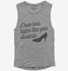 I've Got Heels Higher Than Your Standards Funny grey Womens Muscle Tank
