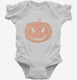 Jack O Lantern Halloween white Infant Bodysuit