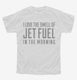 Jet Fuel white Youth Tee