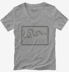 Join Or Die Womens V-Neck Shirt