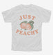 Just Peachy white Youth Tee