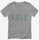Kale grey Womens V-Neck Tee