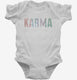 Karma white Infant Bodysuit