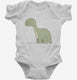 Kawaii Brontosaurus  Infant Bodysuit