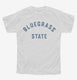 Kentucky Bluegrass State white Youth Tee