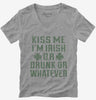 Kiss Me Funny St Patricks Day Womens Vneck