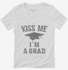 Kiss Me Im A Grad Funny Graduation Womens Vneck Shirt 666x695.jpg?v=1700543142