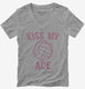 Kiss My Abs  Womens V-Neck Tee