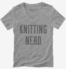 Knitting Nerd Womens Vneck