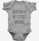 Kratom Is My Spirit Animal Drug  Infant Bodysuit