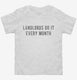 Landlords Do It Every Month white Toddler Tee
