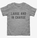 Large And In Charge grey Toddler Tee