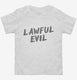 Lawful Evil Alignment white Toddler Tee