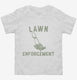 Lawn Enforcement Funny Lawn Mowing white Toddler Tee