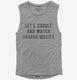 Let's Cuddle and Watch Horror Movies  Womens Muscle Tank