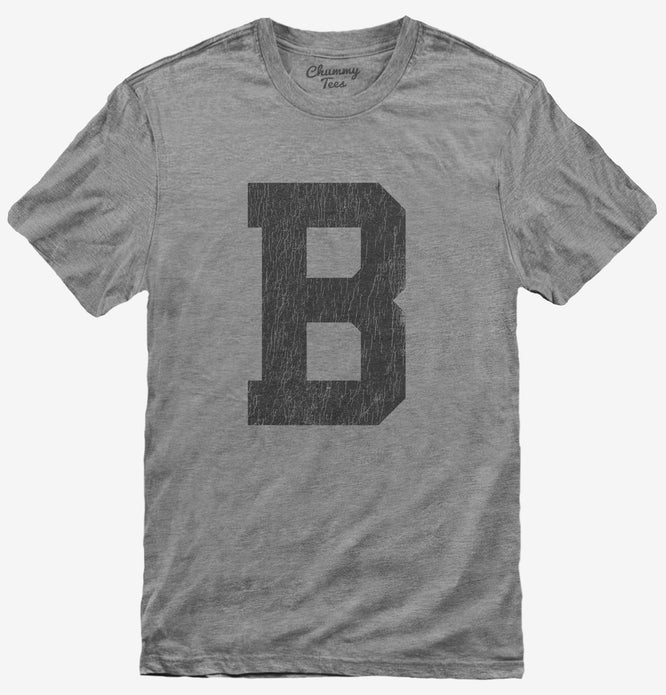 Letter B Initial Monogram T-Shirt