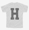 Letter H Initial Monogram Youth