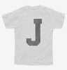 Letter J Initial Monogram Youth
