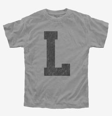 Letter L Initial Monogram Youth Shirt