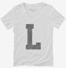 Letter L Initial Monogram Womens Vneck Shirt 666x695.jpg?v=1700362711
